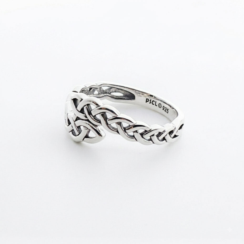 Celtic Knot Infinity Sterling Silver Band Ring TRI2617