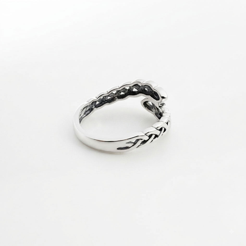 Celtic Knot Infinity Sterling Silver Band Ring TRI2617