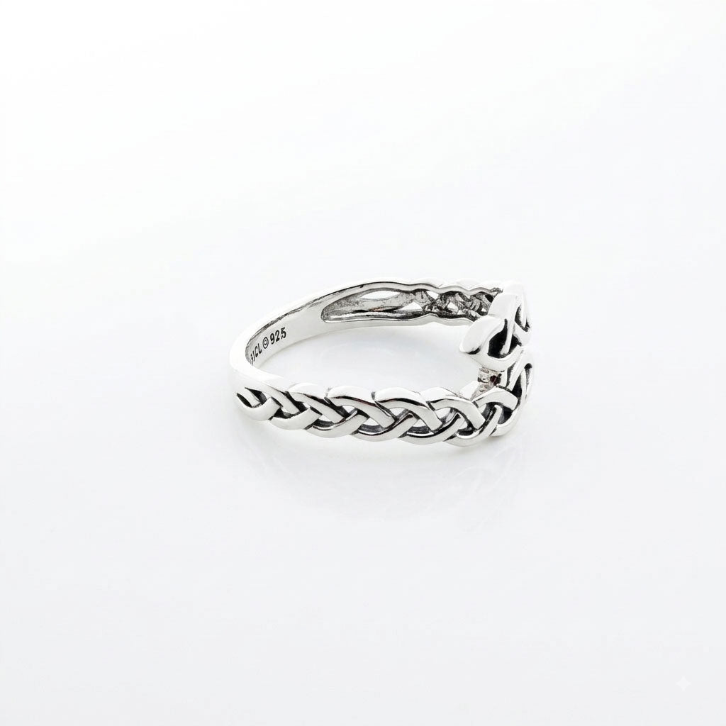 Celtic Knot Infinity Sterling Silver Band Ring TRI2617