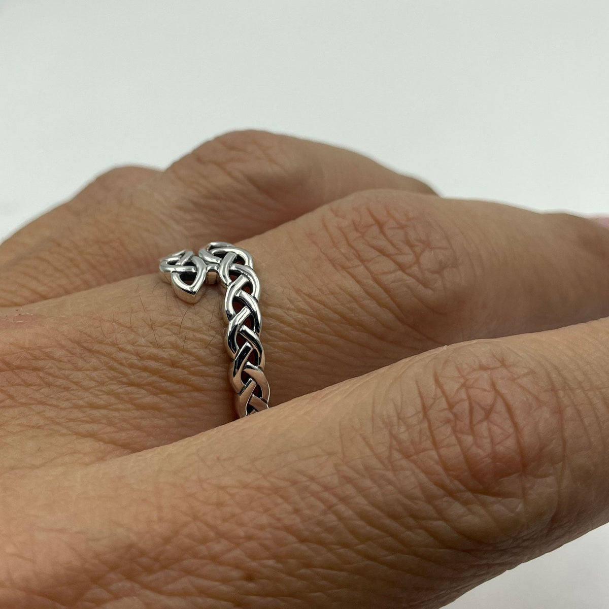 Celtic Knot Infinity Sterling Silver Band Ring TRI2617
