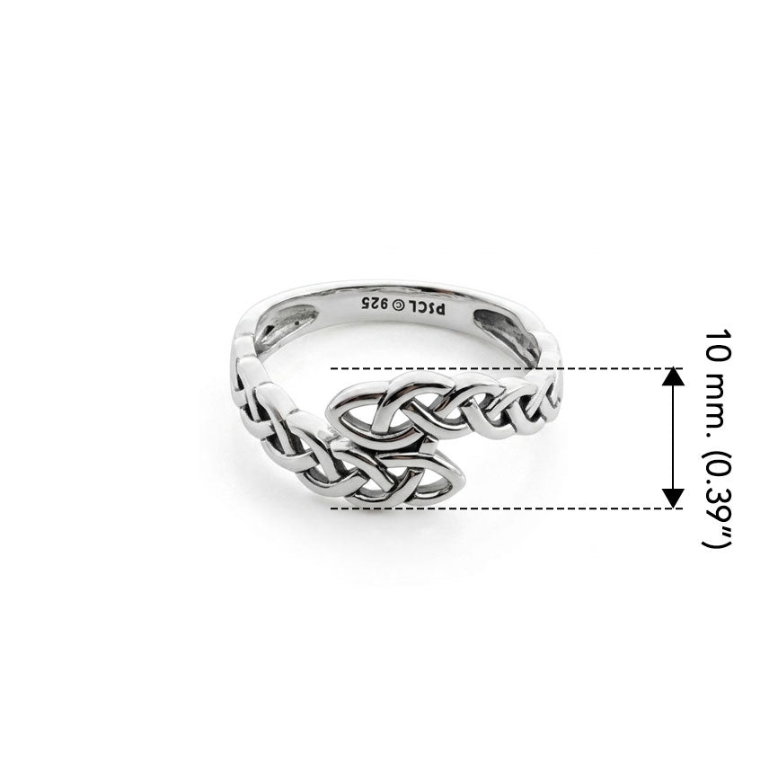 Celtic Knot Infinity Sterling Silver Band Ring TRI2617