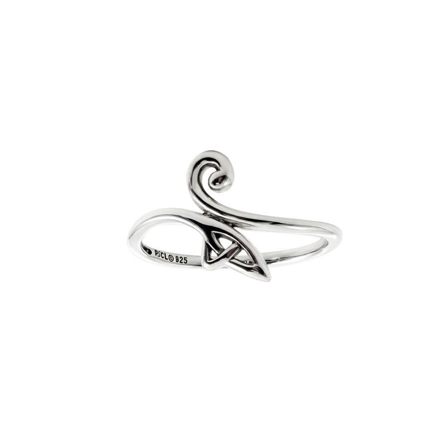 Celtic Spiral Sterling Silver Ring TRI2618