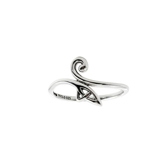 Celtic Spiral Sterling Silver Ring TRI2618