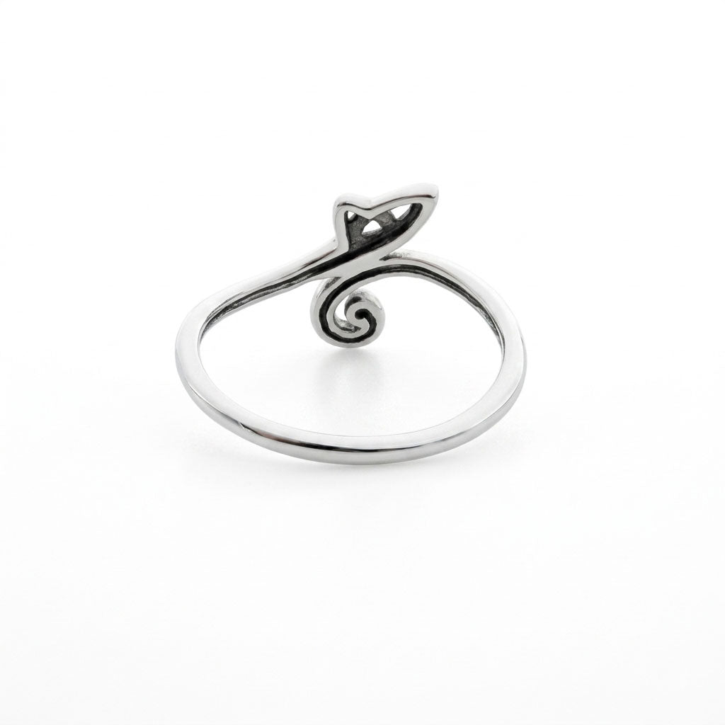 Celtic Spiral Sterling Silver Ring TRI2618