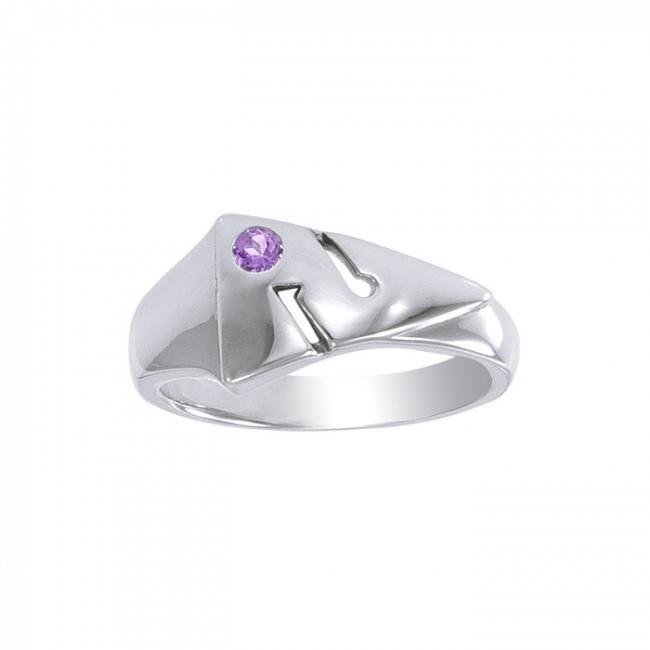 Cave Diving Directional Markers Sterling Silver Ring TRI350 - Rings