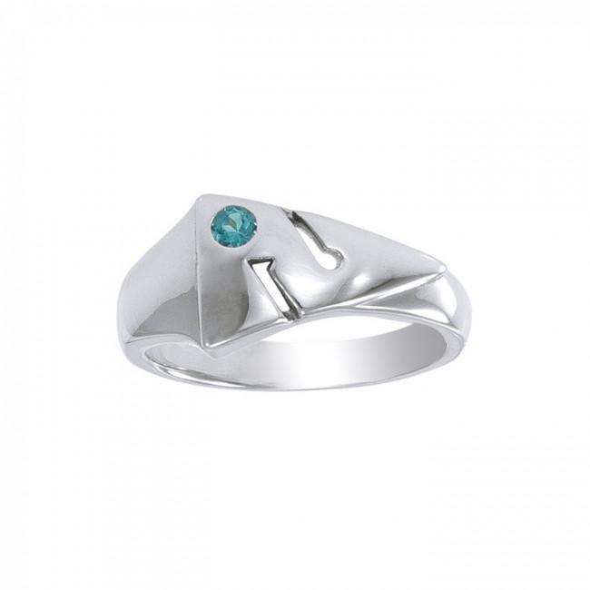 Cave Diving Directional Markers Sterling Silver Ring TRI350 - Rings