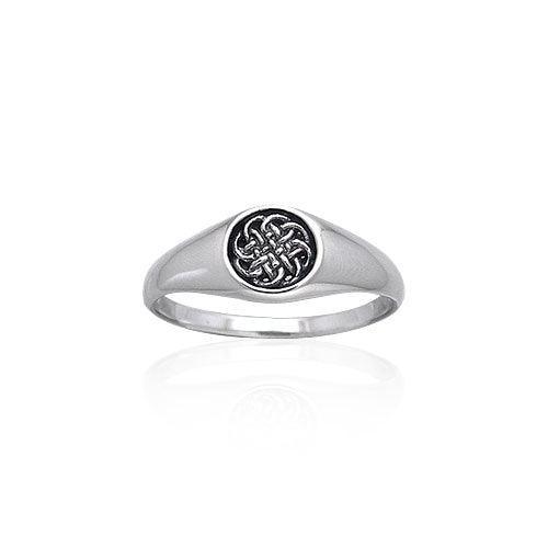 Celtic Knotwork Sterling Silver Ring TRI066