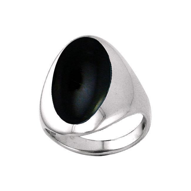 Inlaid Sterling Silver Ring TRI368