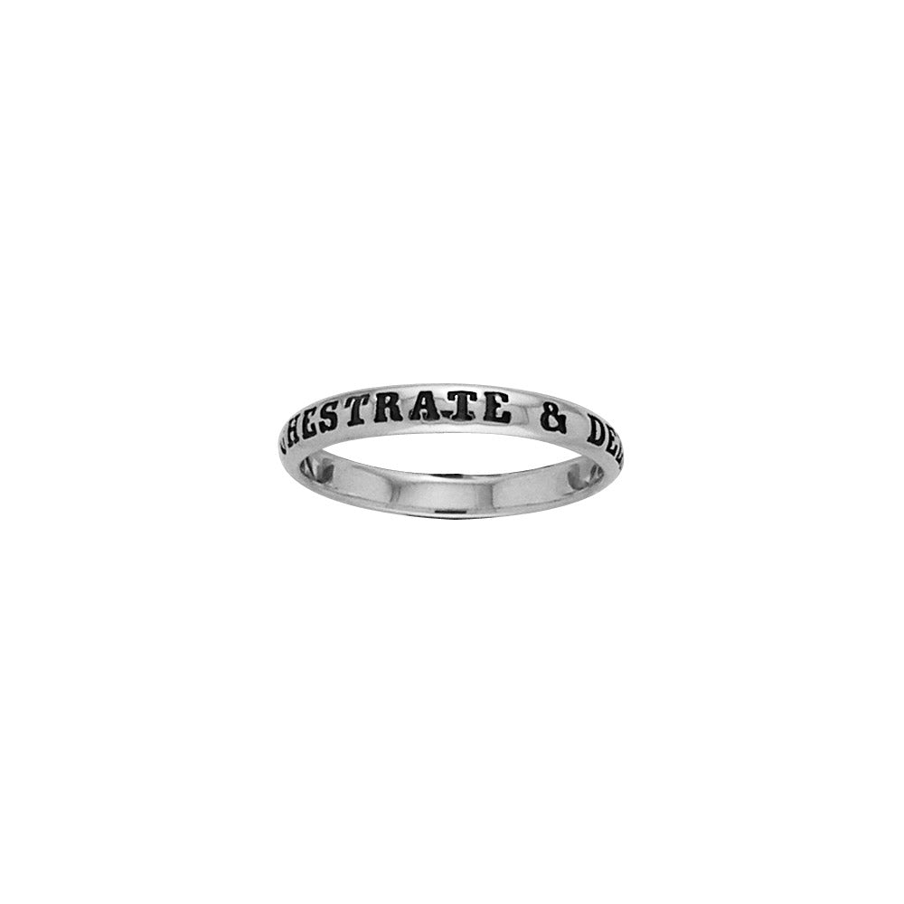 Orchestrate and Deliver Silver Ring TRI415