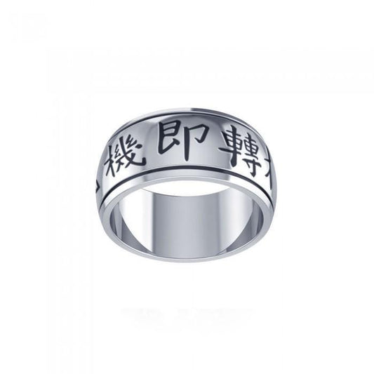 Opportunity in Crisis Silver Ring TRI432