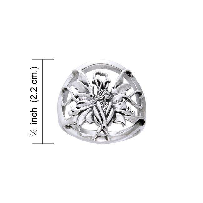 Blue Fairy Silver Ring TRI525