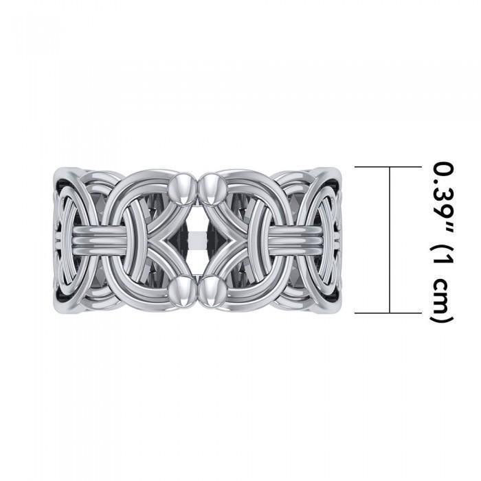 Viking Borre Celtic Silver Ring TRI573
