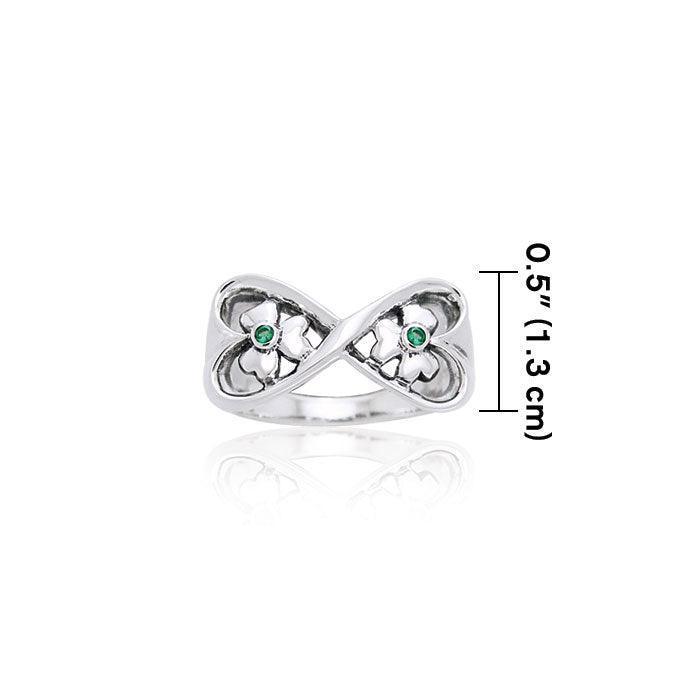 Danu Silver Shamrock Ring TRI598