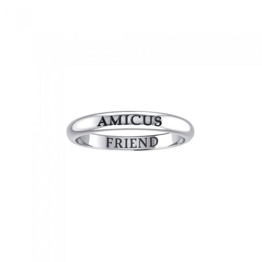 AMICUS FRIEND Sterling Silver Ring TRI611