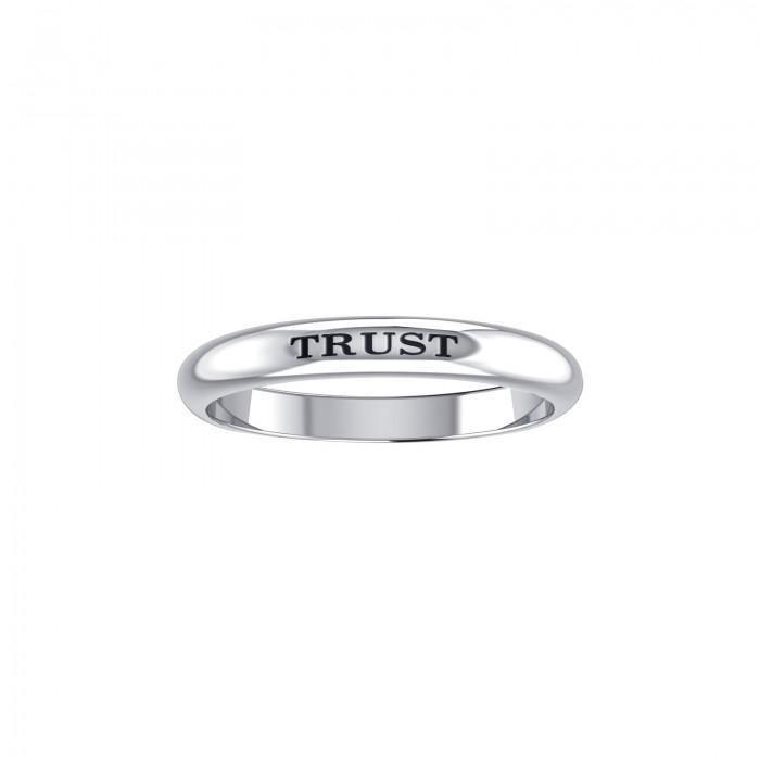 TRUST Sterling Silver Ring TRI612
