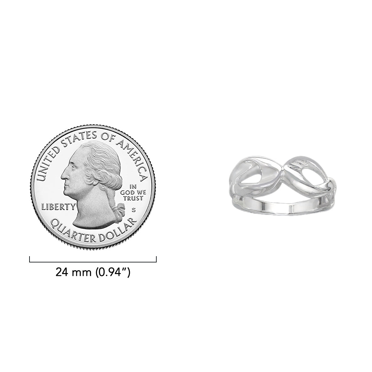 Elegance Sterling Silver Ring TRI863*