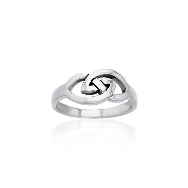 Modern Celtic Silver Ring TRI888