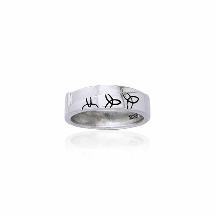 Celtic Trinity Knot Silver Ring TRI892