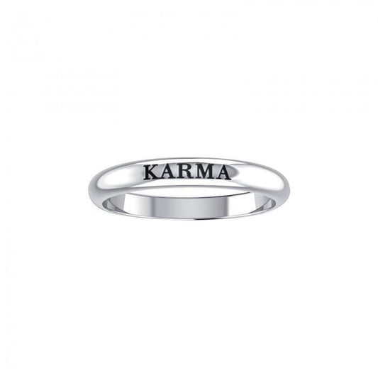 KARMA Sterling Silver Ring TRI923