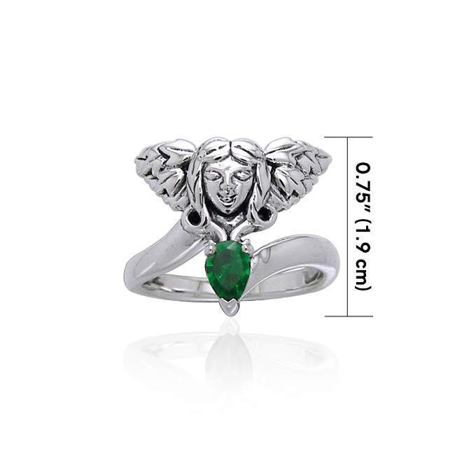 Guardian Angel Sterling Silver Gemstone Ring TRI988