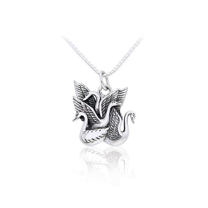 Swan Children of Lir Necklace Set TSE194