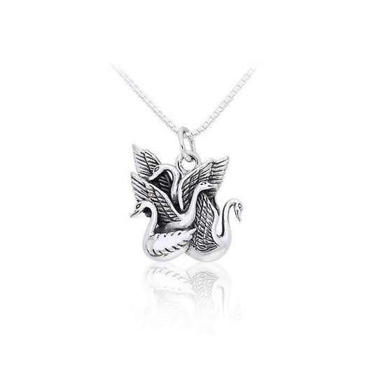 Swan Children of Lir Necklace Set TSE194