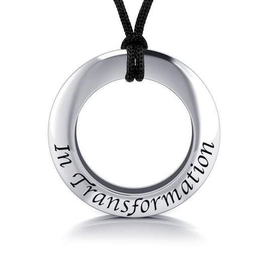 In Transformation Silver Pendant and Cord Set TSE197