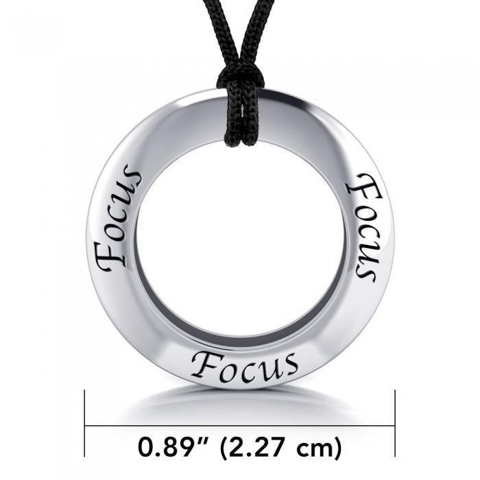 Focus Silver Pendant and Cord Set TSE219