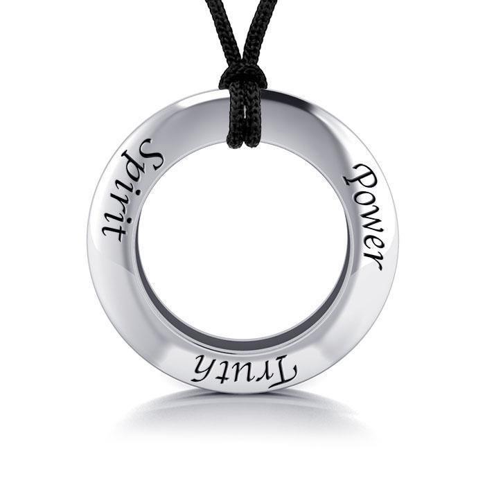 Power Truth Spirit Silver Pendant and Cord Set TSE271