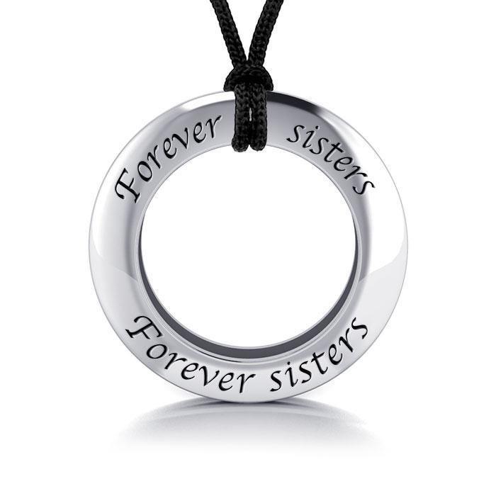 Forever Sisters Silver Ring and Cord Set TSE278