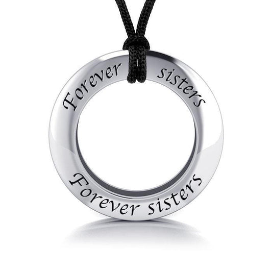 Forever Sisters Silver Ring and Cord Set TSE278