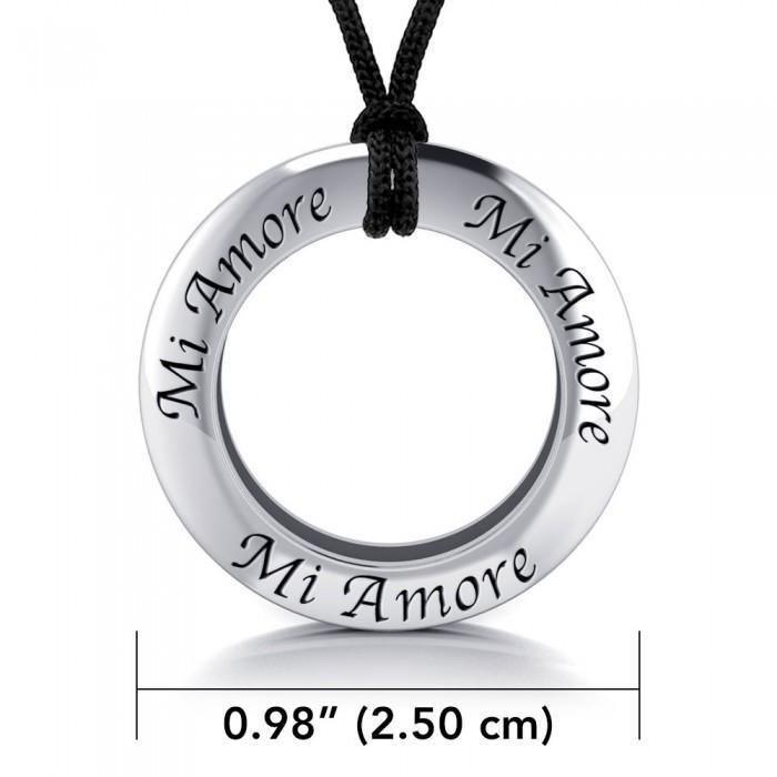 Amore My Love Silver Pendant and Cord Set TSE288