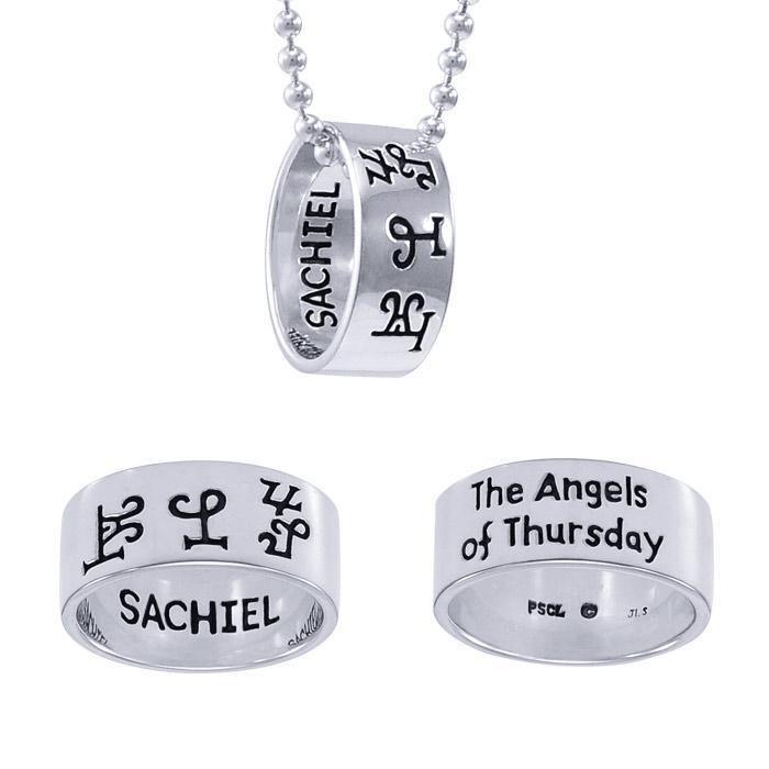 Sigil of the Archangel Sachiel Ring TSE674