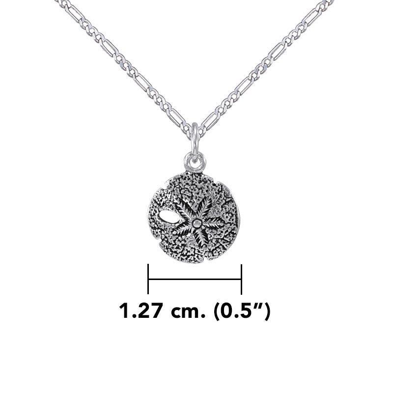 Sand Dollar Silver Charm with Chain Set TSE686 - peterstone.dropshipping