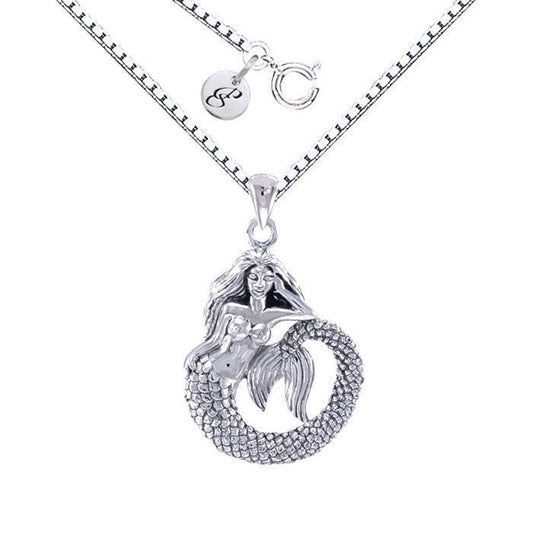 Mermaid Silver Necklace Set TSE691