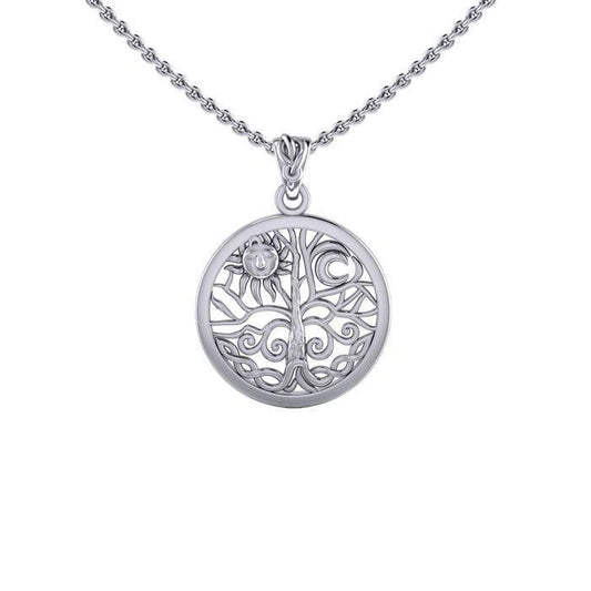 Tree of Life Silver Pendant with Chain Set TSE723