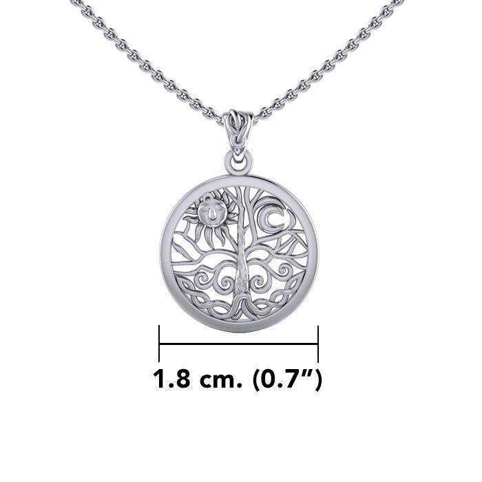 Tree of Life Silver Pendant with Chain Set TSE723