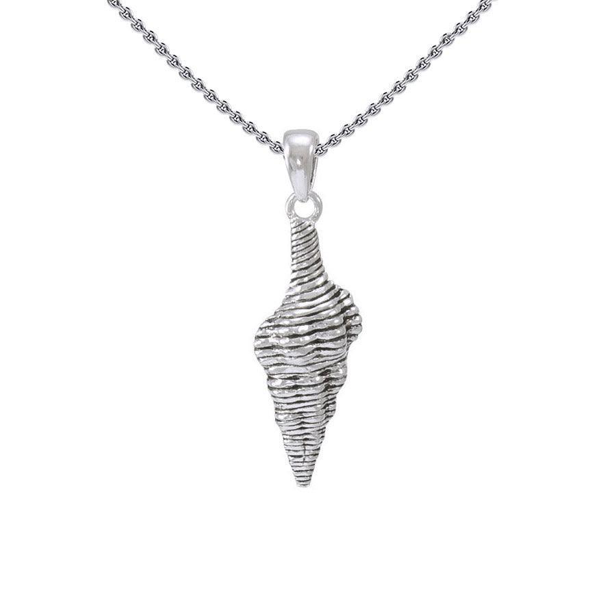 Seashell Silver Pendant With Chain Set TSE751