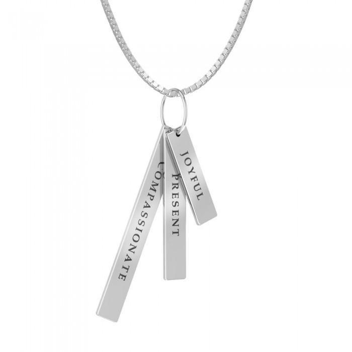 3 Words That Matter Rectangle Charm Set (Smaller Version) TSE756P