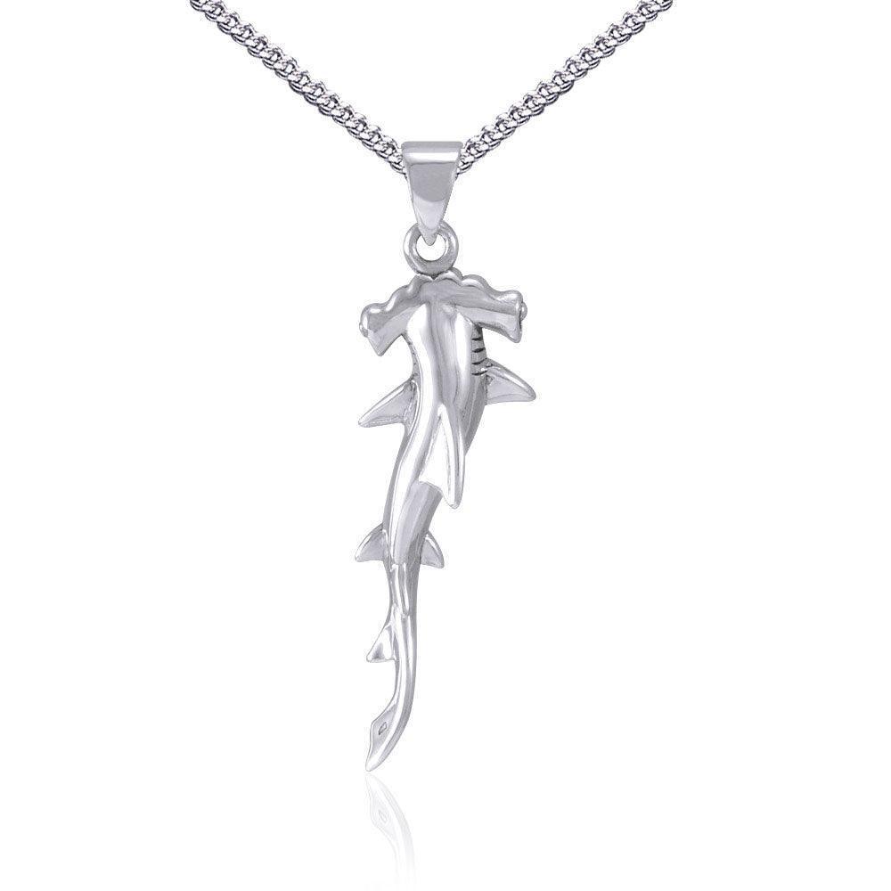 Silver Hammerhead Shark with Chain Set TSE828