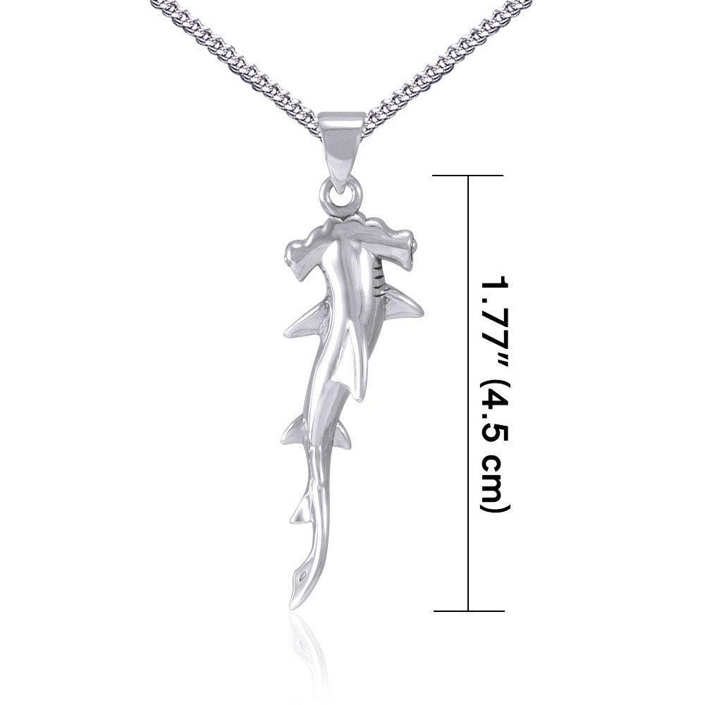 Silver Hammerhead Shark with Chain Set TSE828