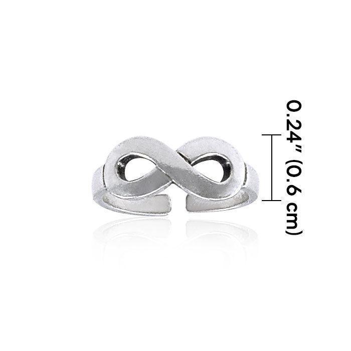 Infinity Sterling Silver Toe Ring TTR068