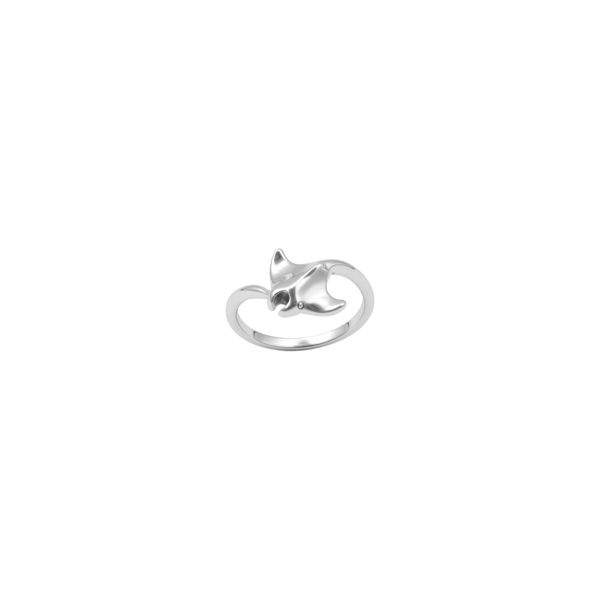 Manta Ray Sterling Silver Toe Ring TTR099