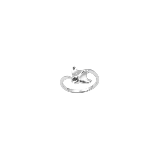 Manta Ray Sterling Silver Toe Ring TTR099