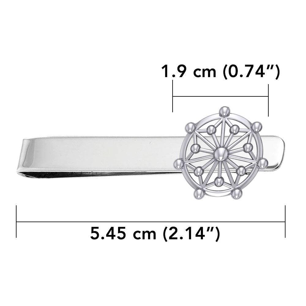 Round Tetragram Energy Symbol Tie bars TTT067 - peterstone.dropshipping