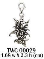Stargazer Fairy Silver Clip Charm TWC029