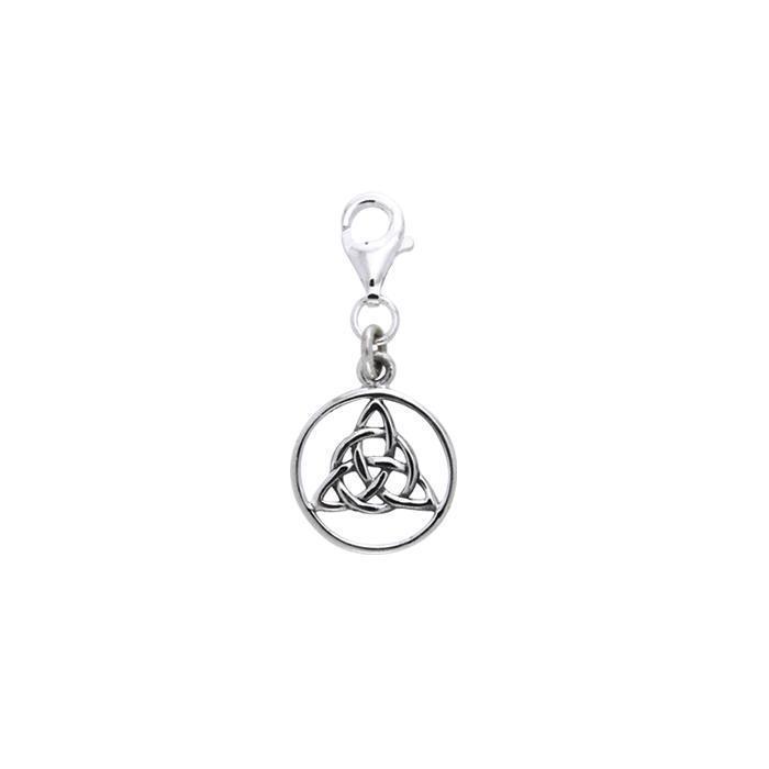 Triquetra Silver Clip on Charm TWC023