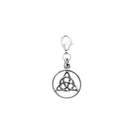 Triquetra Silver Clip on Charm TWC023