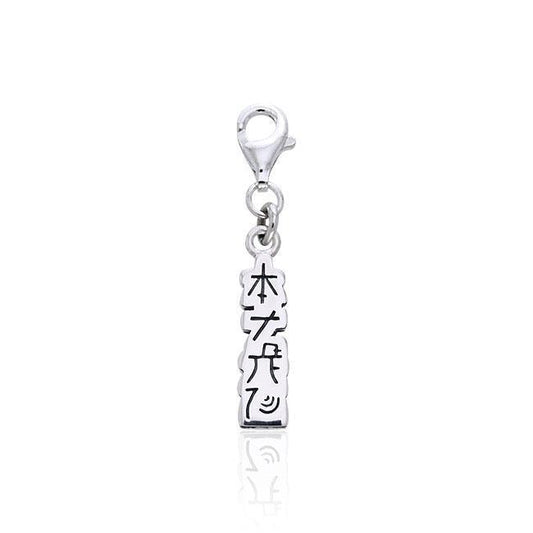 Reiki Symbol Silver Clip Charm TWC034