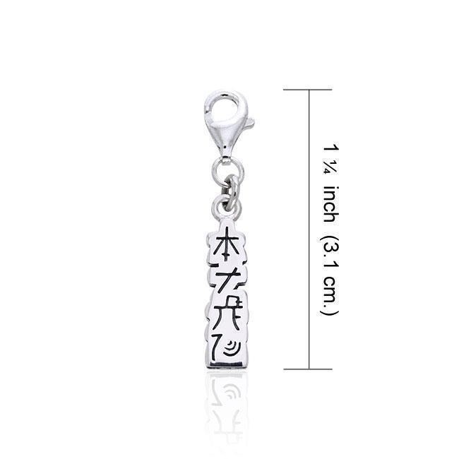 Reiki Symbol Silver Clip Charm TWC034